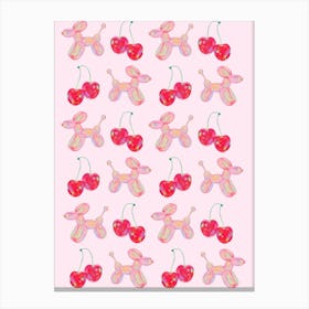 Cherry Dog Canvas Print