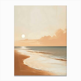 Sunset At The Beach 18 Canvas Print