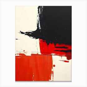 'Black And Red' Canvas Print