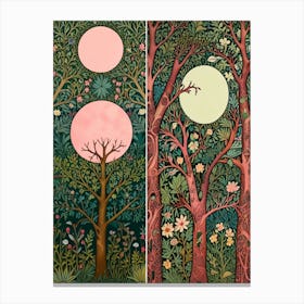 William Morris Moonlight In The Trees 16 Canvas Print