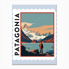 Patagonia 2 Travel Stamp Poster Canvas Print