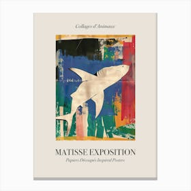 Shark 1 Matisse Inspired Exposition Animals Poster Canvas Print