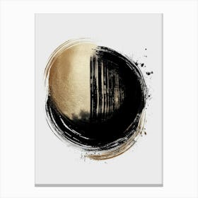 Black And Gold Painting 4 Canvas Print