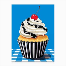 Cupcake With Frosting Pop Art Inspired 4 Canvas Print