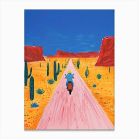 Cactus Road Canvas Print