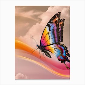 Butterfly In The Sky 2 Canvas Print