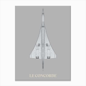 Vehicule Collection Concorde Light Canvas Print
