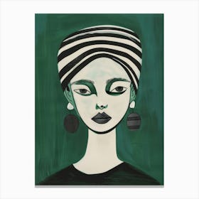 Woman With A Turban Canvas Print