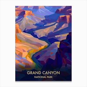 Grand Canyon National Park Travel Poster Matisse Style 8 Canvas Print