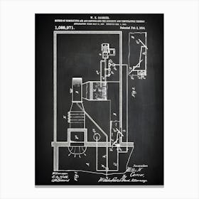 Air Conditioning Print Air Conditioner Decor, Air Conditioning Patent Air Conditioner Air Conditioning Blueprint Hvac Cp9711 Canvas Print