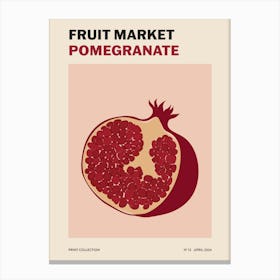 Fruit Market No. 13 Pomegranate Canvas Print