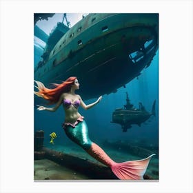 Mermaid-Reimagined 83 Canvas Print