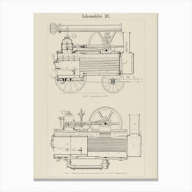 Lincoln Steam Engine Canvas Print