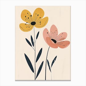 Casper Flower Market Boho Minimalist Style Leinwandbild