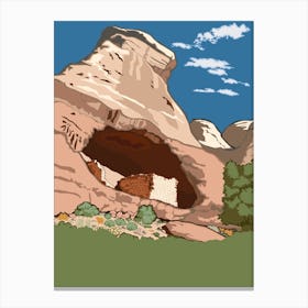 Colorado Travel Poster Landscape Canvas Print