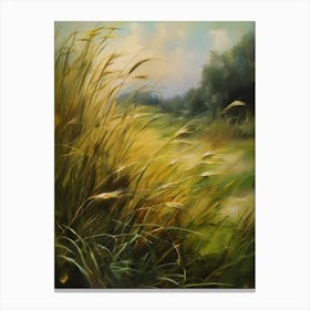 Wild grass, old oil painting,Colorado Arts, Vermont Arts,Montana Arts,Alaska Arts13 Canvas Print