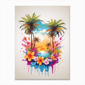 Tropical Background Canvas Print