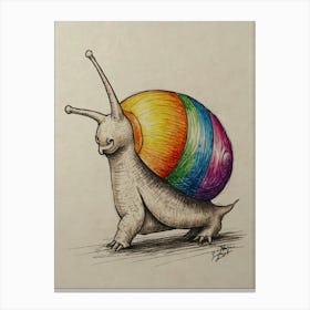 Rainbow Snail 3 Canvas Print