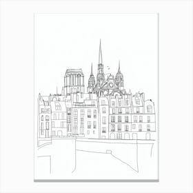 Paris Skyline Canvas Print