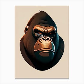 Angry Gorilla, Gorillas Kawaii 1 Canvas Print