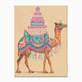 Camel With Cake 1 Canvas Print