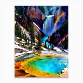 Rainbow In Yellowstone Canvas Print