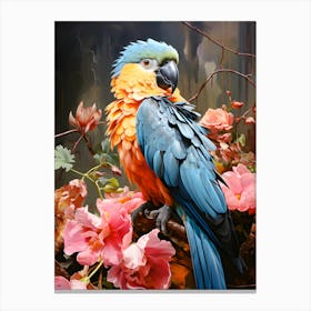 Feathered Sentinel The Watchful Bird Canvas Print