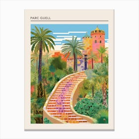 Parc Guell Barcelona Spain 3 Canvas Print