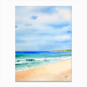 Meelup Beach 2, Australia Watercolour Canvas Print