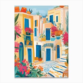 Greece Village Canvas Print