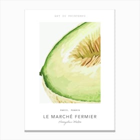 Honeydew Melon Le Marche Fermier Poster 1 Canvas Print