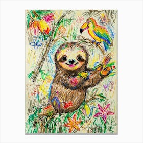 Sloth 9 Canvas Print