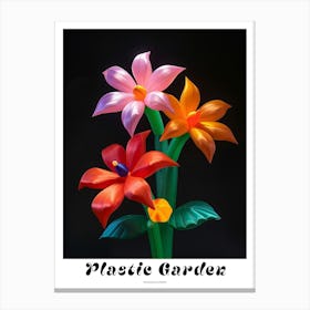 Bright Inflatable Flowers Poster Passionflower 3 Canvas Print