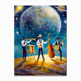 Harmonies of the Lunar Jazzscape Canvas Print