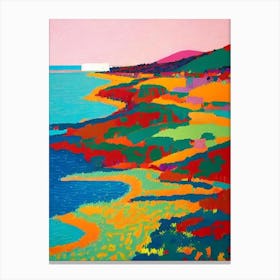 Dunsborough Beach, Australia Hockney Style Canvas Print