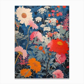 Great Japan Hokusai Japanese Flowers 6 Canvas Print