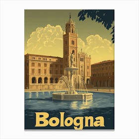 Aihrgdesign A Classic 1960s Travel Poster For Bologna Showcas 75eb0616 3ee1 401c 9804 Eb15b9fc0207 3 Canvas Print