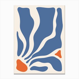 Blue And Orange Canvas Print