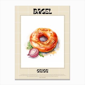 Onion Bagel 6 Canvas Print