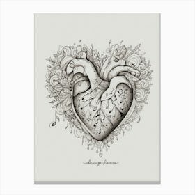 Heart Of Music 12 Canvas Print