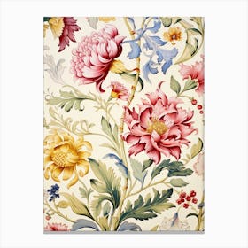 Floral Wallpaper 75 Canvas Print