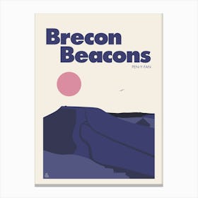 Pen Y Fan, Brecon Beacons (Purple) Canvas Print