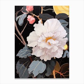 Flower Illustration Camellia 2 Canvas Print