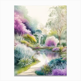 Birmingham Botanical Gardens, 2, Usa Pastel Watercolour Canvas Print