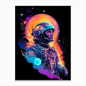 Astronaut In Space Canvas Print