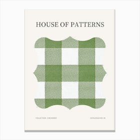 Checkered Pattern Poster 31 Canvas Print