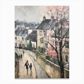 Stow On The Wold (Gloucestershire) Painting 5 Canvas Print