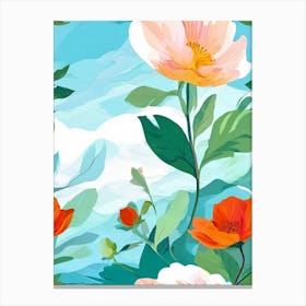 Seamless Floral Pattern 40 Canvas Print