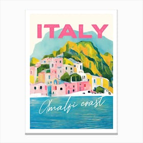 Italy Amabian Coast Canvas Print