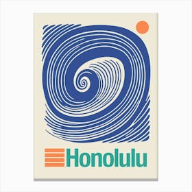 Surf Honolulu Canvas Print
